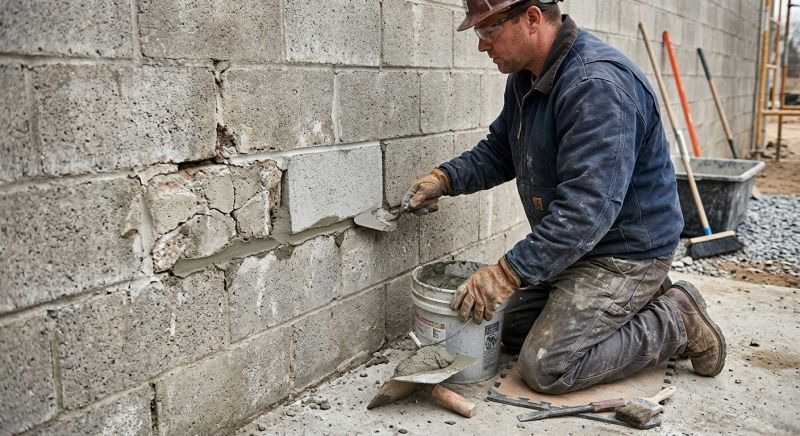 Concrete Block Repair