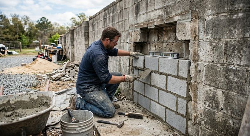 Block Work Repair in Minot, ND