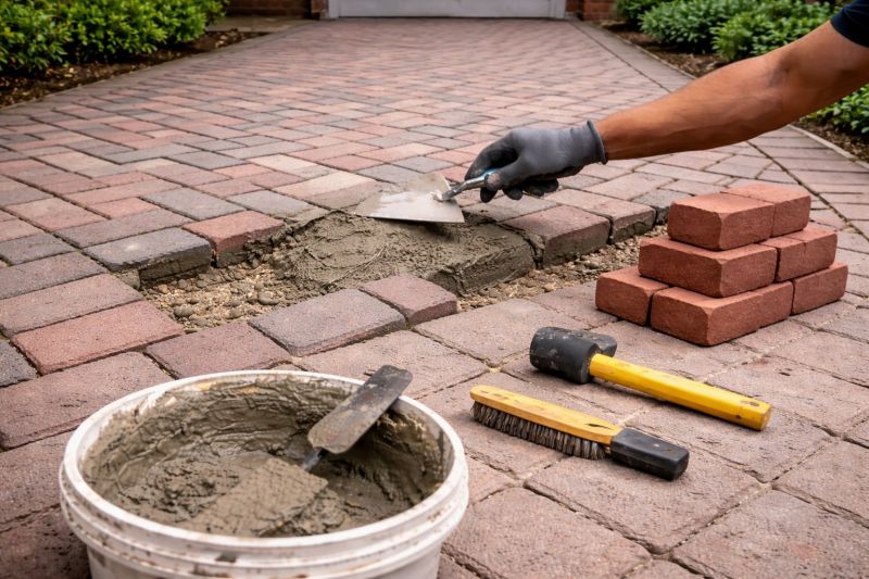 Brick Driveway Repair in Minot, ND