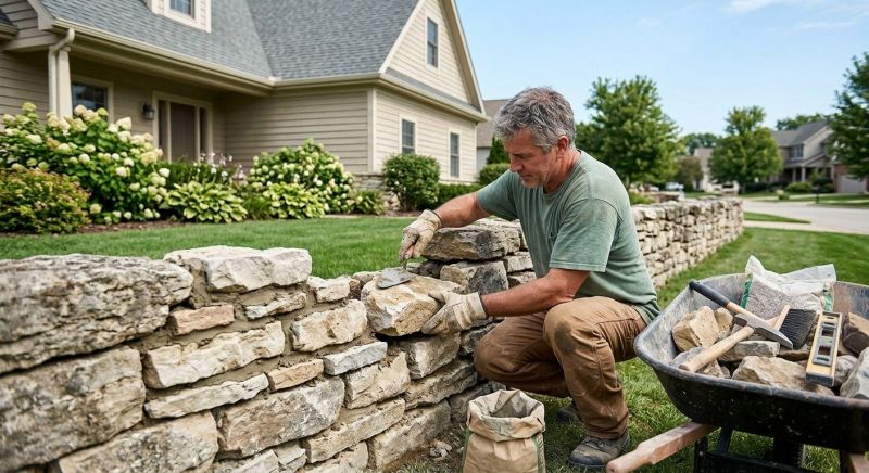 Brick Fence Repair in Minot, ND