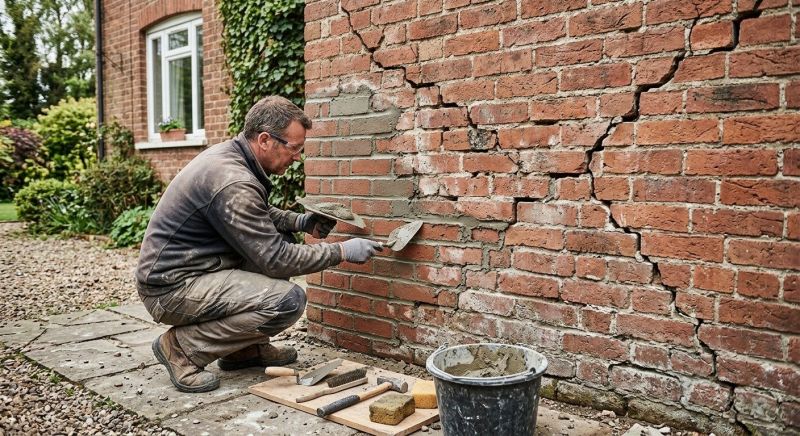 Brick Fence Repair in Minot, ND