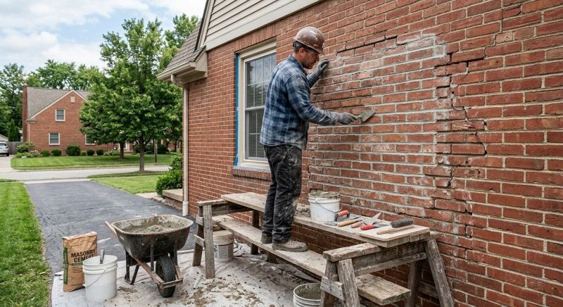 Brick Flatwork Repair in Surrey, ND