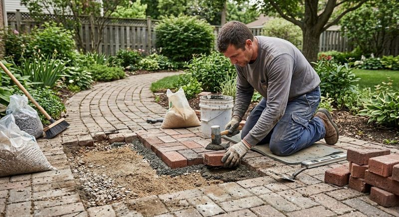 Brick Hardscape Repair in Minot, ND