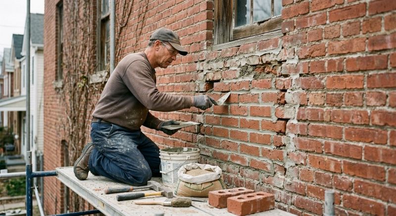 Brick Repair in Minot Afb, ND
