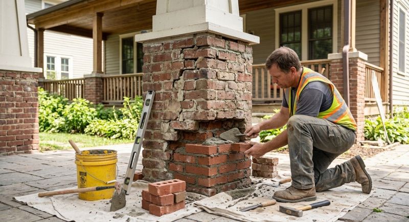 Brick Restoration in Surrey, ND
