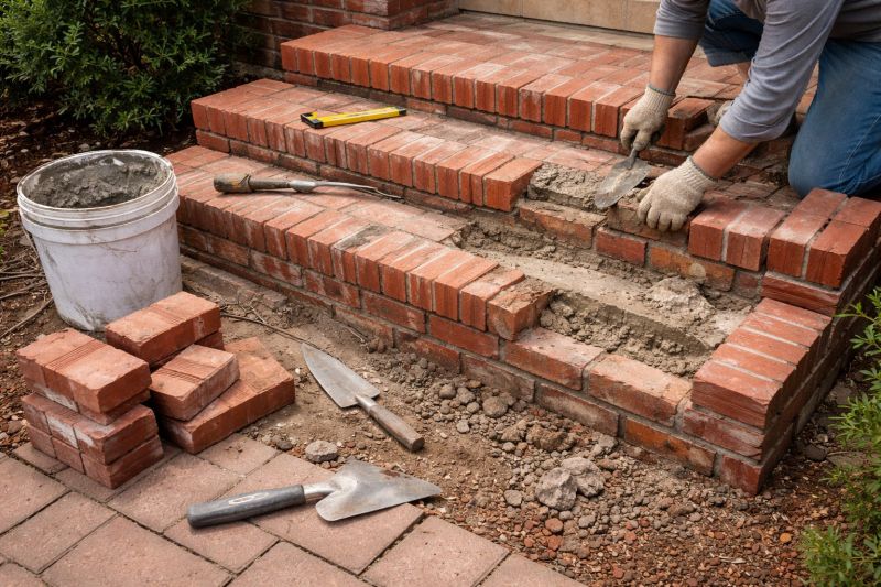 Brick Stairs Repair in Minot Afb, ND