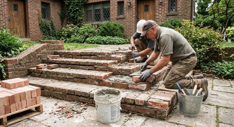 Brick Stairs Repair in Minot Afb, ND