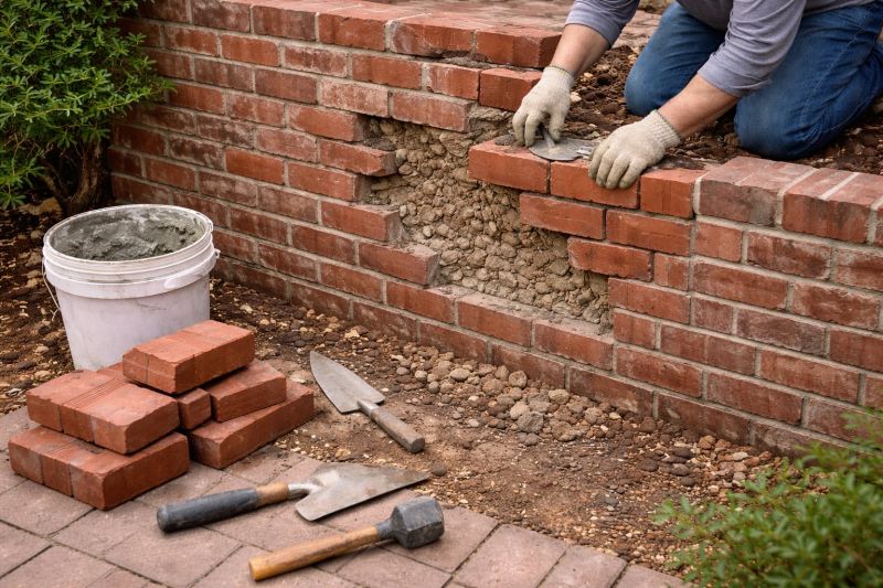 Brick Wall Repair in Minot, ND