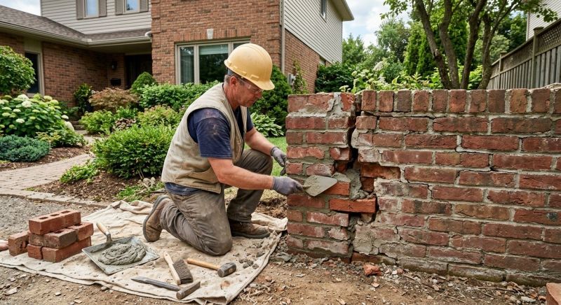 Brick Wall Repair in Minot Afb, ND