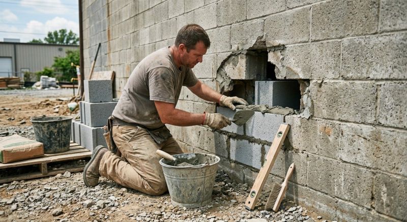 Cement Block Repair in Minot, ND