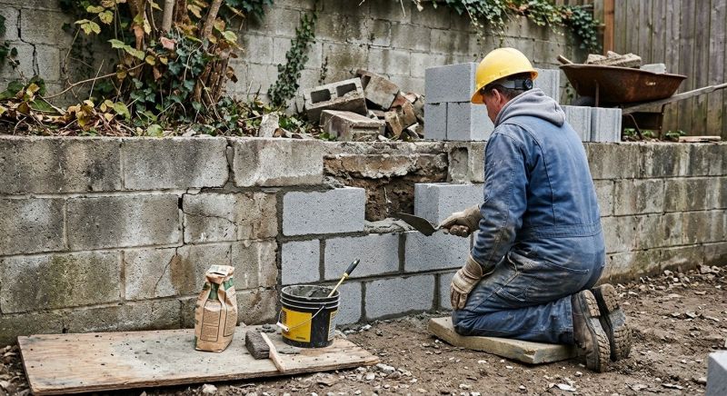 Cinder Block Repair in Minot, ND