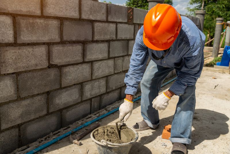 Concrete Block Wall Repair in Minot, ND