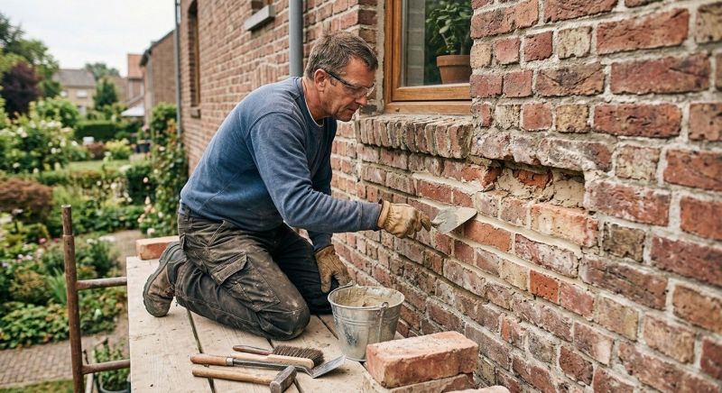 Porch Brick Repair in Minot, ND