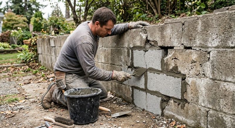 Rock Wall Repair in Minot, ND
