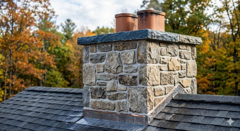 Stone Chimney Installation in Minot Afb, ND