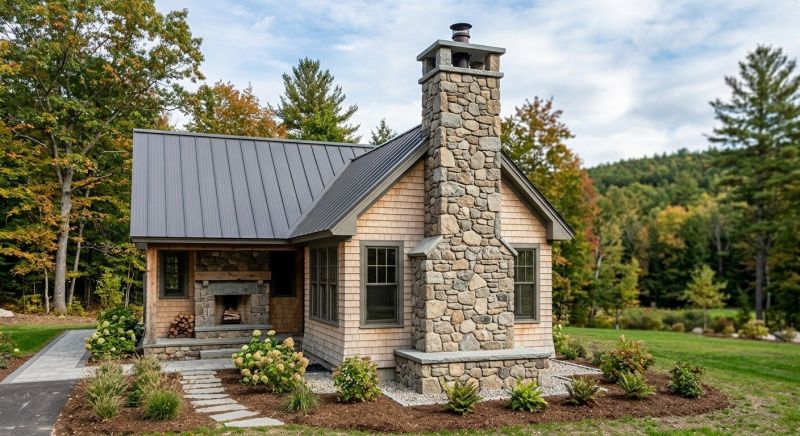 Stone Chimney Installation in Surrey, ND