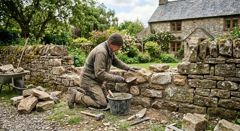 Stone Wall Repair in Minot, ND