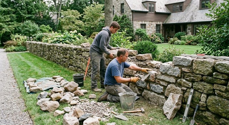 Stone Wall Repair in Minot, ND