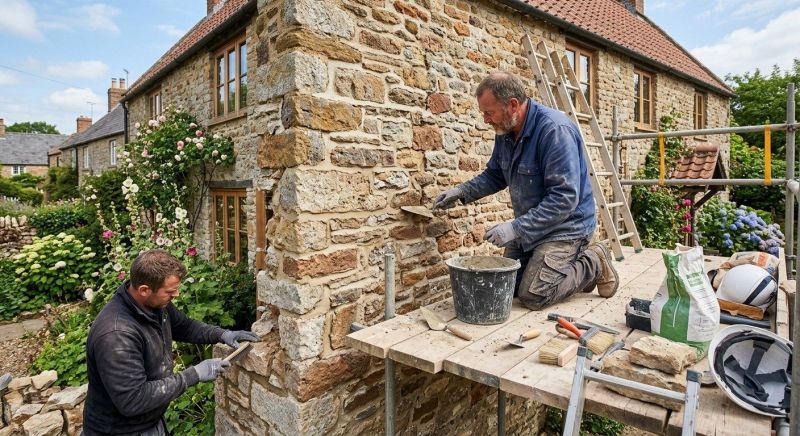 Stonework Repair in Surrey, ND