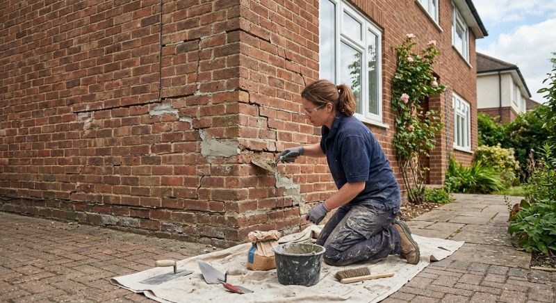 Brick Wall Repair in Minot Afb, ND