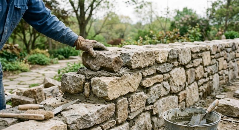 Stone Masonry Installation in Minot Afb, ND